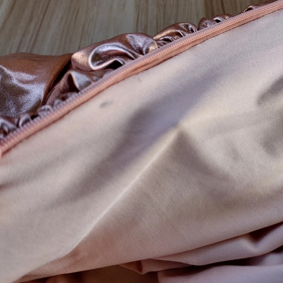 COPY - Oh Polly Dress Ruched Bodycon Mini Dress in Rose Gold - size US 4 - Picture 7 of 10